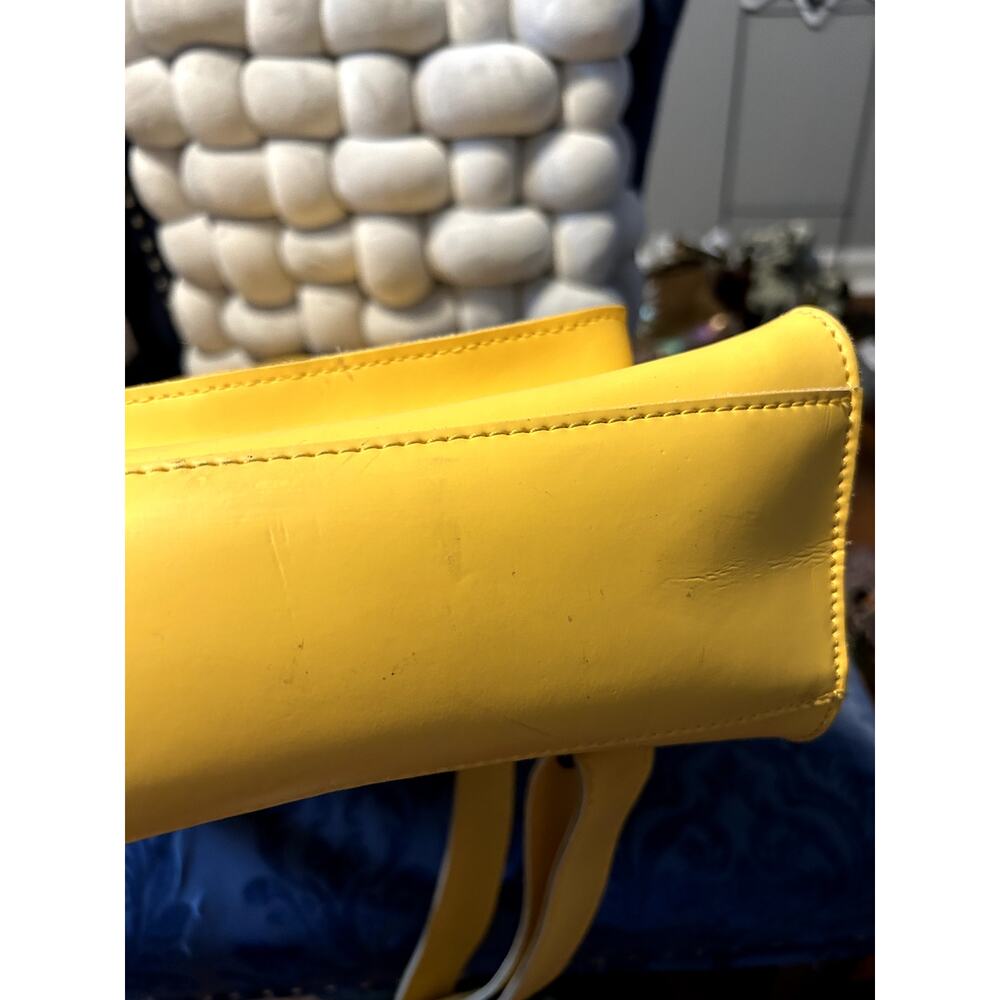 Dr Martens Kiev Yellow Leather Backpack - Picture 7 of 11